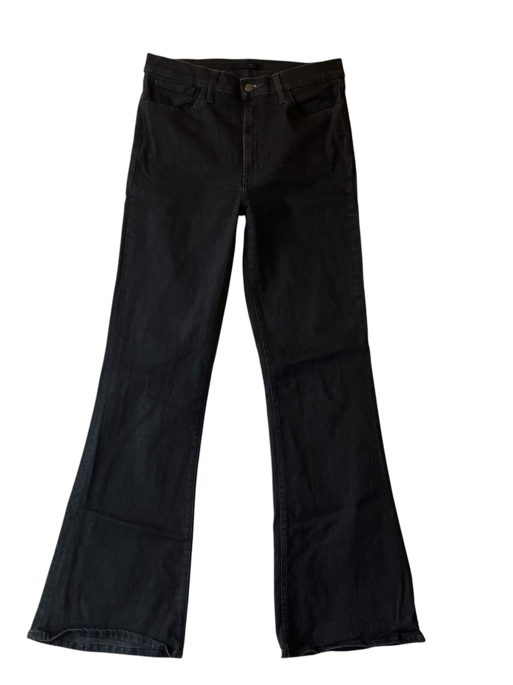 Joes Jeans 31 x 34 The Molly High rise Flare Vertigo Black Stretch Womens